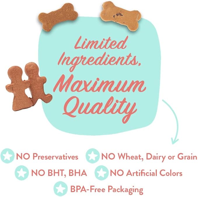 Portland Pet Food Company Healthy Dog Treats Vegan Variety Pack - Grain-Free, Human-Grade, Apple, Gingerbread, Pumpkin Dog Treats - Natural Dog Training Treats & Biscuits Made in the USA Only - 3-Pack - PAWPICO