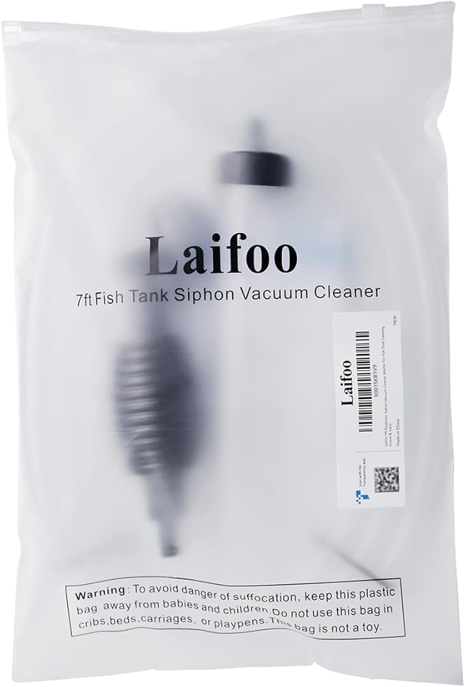 7ft Aquarium Siphon Vacuum Cleaner for Fish Tank Cleaning Gravel & Sand Laifoo