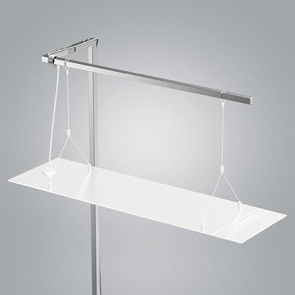 ONF Stainless Steel 304 Square Hanging Kit for Planted Terrarium & Aquarium Light, Suspension System, Adjustable Stand Hold up to 11lb 24-36 inch Fish Tank Light, 2 pcs Tubes in Pack, Left ONF