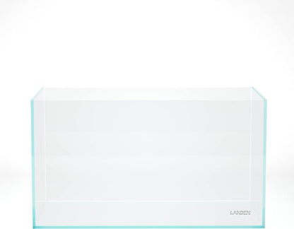 LANDEN 90P 55 Gallon Rimless Low Iron Aquarium Tank,W35.4×D19.7×H19.7 in(90x50x50cm) 10mm Thickness with Black Nano Foam Leveling mat Included Landen