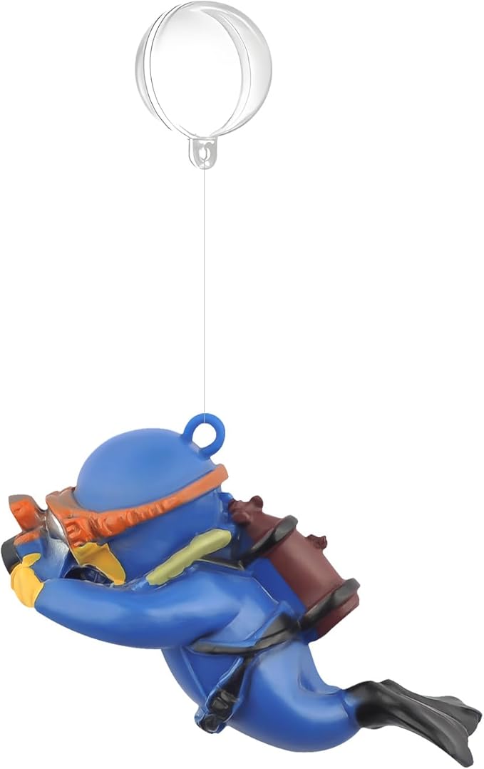 onesimcr Floating Fish Tank Decorations, Aquarium Decorations, Lovely Diver Fish Tank Decorations, Floating Device Fish Tank Accessories，Suitable for All Kinds of Fish Tanks… onesimcr
