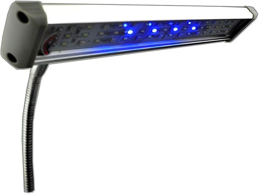 Finnex FugeRay Planted+ Aquarium LED Light Plus Moonlights, Cliplight, Silver Finnex