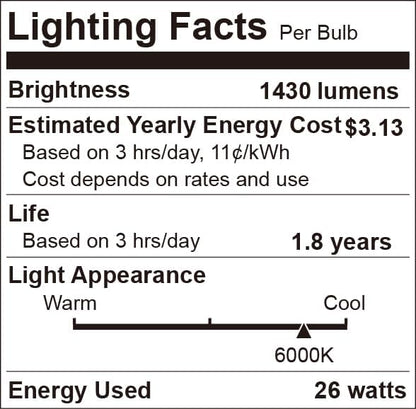 LUCKY HERP Reptile UVA UVB Light 5.0 26W Compact Fluorescent Tropical Terrarium Lamp LUCKYHERP