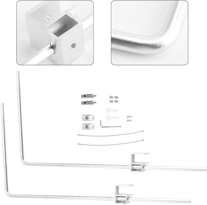 Totority Fish Tank Lighting Holder Bracket Support Aquarium Light Rack LED Light Lamp Aquarium Light Stand Kit Silver Happyforkidstogrowup