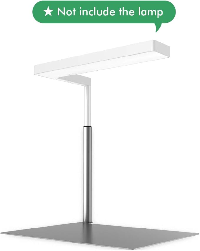 ONF Extension Stand Holder for Flat Nano or Flat Nano Plus Aquarium LED Light, Fish Tank Plant Lamp, Adjustable Tank Mount, Extendable Bracket Fixture Kit (not including the lamp) (Silver) ONF