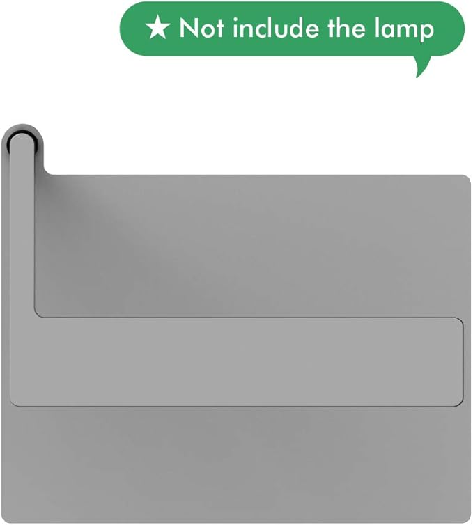 ONF Extension Stand Holder for Flat Nano or Flat Nano Plus Aquarium LED Light, Fish Tank Plant Lamp, Adjustable Tank Mount, Extendable Bracket Fixture Kit (not including the lamp) (Silver) ONF