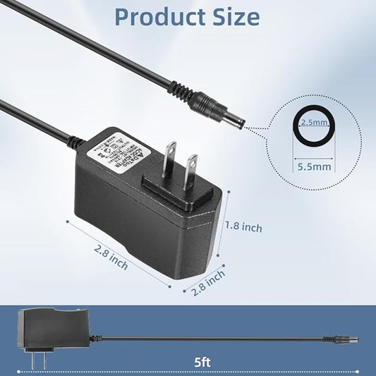 Aquarium Light LED Power Adapter AC 100-240V DC 12V 1A Replacement Power Adapter Fish Tank Light Power Supply Converter with Indicator Light DaToo
