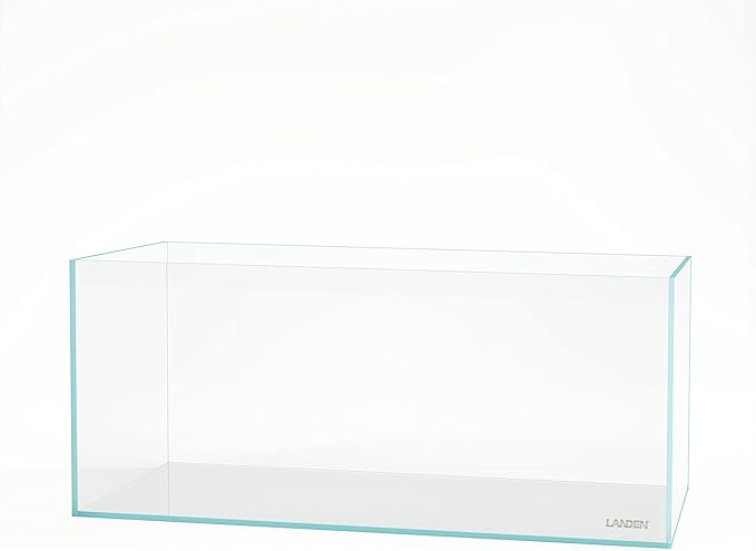 Landen 120P 72.2 Gallon Rimless Low Iron Aquarium Tank, W47.2 × D19.7 × H19.7 (120x50x50cm) 10mm Thickness with Black Nano Foam Leveling mat Included Landen