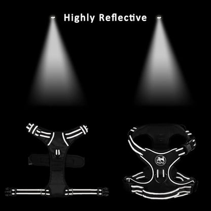 PoyPet No Pull Dog Harness, No Choke Front Clip Dog Reflective Harness, Adjustable Soft Padded Pet Vest with Easy Control Handle for Small to Large Dogs(Green,XS) PoyPet