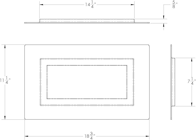 Jackel Crawl Space Vent Cover - 8"" x 16"" - Black Jackel