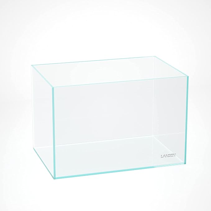 Landen 60P 23 Gallon Rimless Low Iron Aquarium Tank, W23.6×D15.7×H15.7 in(60x40x40cm) 8mm Thickness Landen