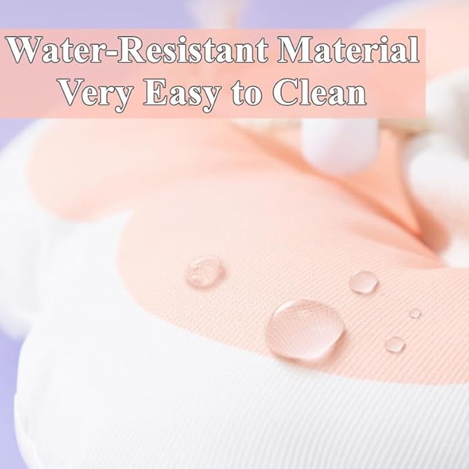 Soft Cat Cone Collar Waterproof Adjustable Pet E Collar Cute Pink Flower Collar for Cats Small Dogs Kitten Puppy After Surgery Prevent Licking (Pink,Medium) LAVVICHA