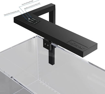 F FROK FFrok Aquarium Light for Fish Tank, Clip on LED Fish Tank Light, Clamp Aquarium Light with 5 Colors for 7 Gallons Tank, Betta Fish Tank, Miniature Landscape (Black) PAWPICO