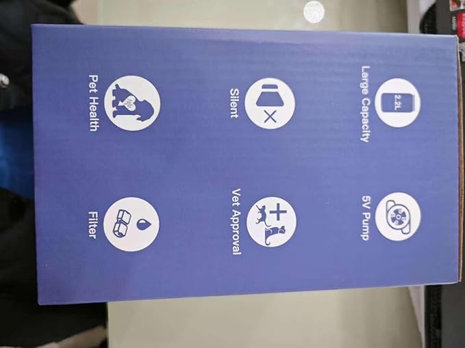 Cat Water Fountain Stainless Steel: Cat Fountain for Drinking - Automatic Pet Water Fountain for Cats Inside - 74oz/2.2L Dog Water Dispenser Cat Drinking Supplies Metal Kitty Spout Animal Waterer Bowl - PAWPICO