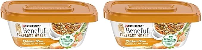 Beneful Purina Gravy Wet Dog Food, Prepared Meals Chicken Stew - (8) 10 oz. Tubs (Pack of 2) - PAWPICO