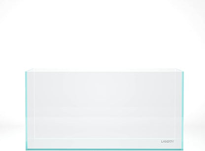 LANDEN 90P 44 Gallon Rimless Low Iron Aquarium Tank, W35.4 x D17.7 × H17.7in (90cm x 45cm x 45cm) 10mm Thickness with Black Nano Foam Leveling mat Included Landen