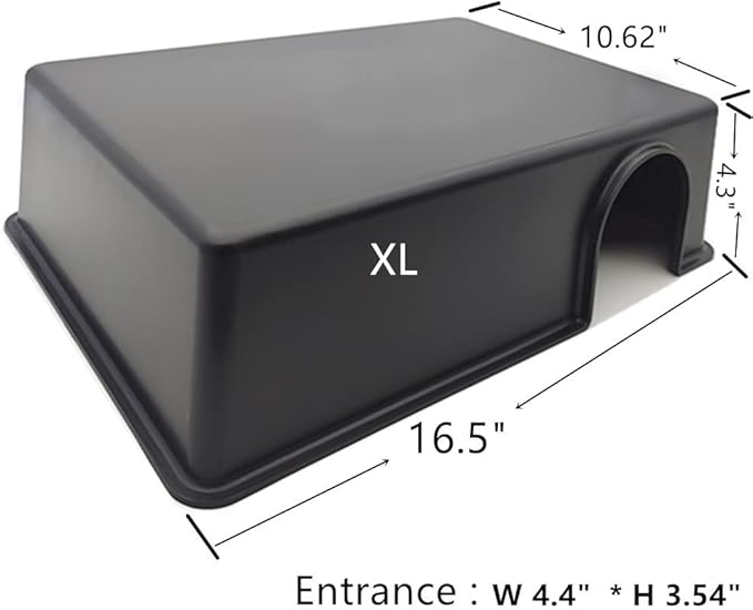 Leoterra Snake Hides for Ball Pythons X-Large Ball Python Hides 16.5"x10.6"x4.3"(XL) Plastic Material Durable and Easy to Clean LEOTERRA