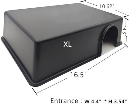 Leoterra Snake Hides for Ball Pythons X-Large Ball Python Hides 16.5"x10.6"x4.3"(XL) Plastic Material Durable and Easy to Clean LEOTERRA