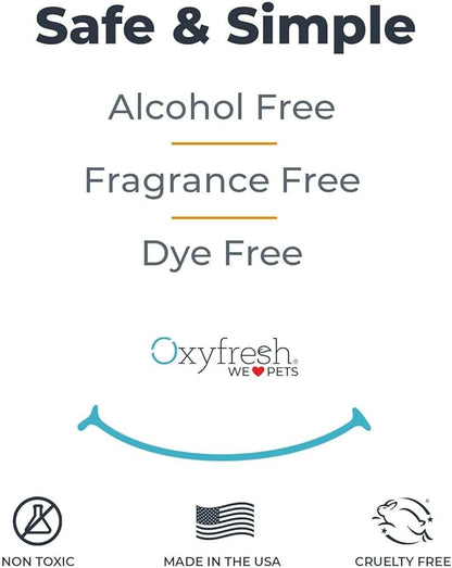 Oxyfresh Premium Pet Dental Care Solution Pet Water Additive: Best Way to Eliminate Bad Dog Breath and Cat Bad Breath - Fights Tartar & Plaque - So Easy, Just Add to Water! Vet Recommended 16 oz. Oxyfresh