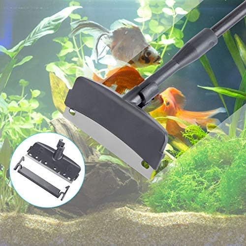 Carefree Fish 6IN1 Carbon Fiber Aquarium Cleaning Tools Long Handle Adjustable Length 20~36Inches Fish Tank Cleaner Kit Alage Scraper Scrubber Brushes Set Bewatermyfriend