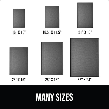 Gorilla Grip 100% Waterproof Raised Edge BPA Free Silicone Pet Feeding Mat, Dog Cat Food Mats Contain Spills Protects Floors, Placemats for Cats and Dogs Water Bowl, Pets Accessories 32x24 Charcoal - PAWPICO