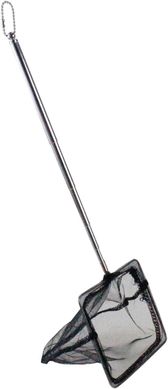 AQUANEAT Fish Net Aquarium,Fish Tank Net,Aquarium Net with Extendable Long Handle (5 Inch) Aquaneat