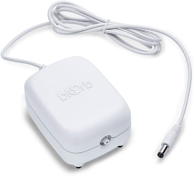 biOrb Flow 15 Acrylic 4-Gallon Aquarium with White LED Lights Modern Compact Tank for Tabletop or Desktop Display, Black biOrb