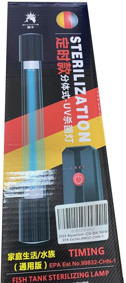 TAISHAN Aquarium Clean Light，13W & 11W & 9 W & 7 W & 5 W & 3 W Algae Removal Light with Timer,Aquarium Water Clean Green Clear Waterproof Clean Light for Fish Tank,Pond,Swimming Pool TAISHAN