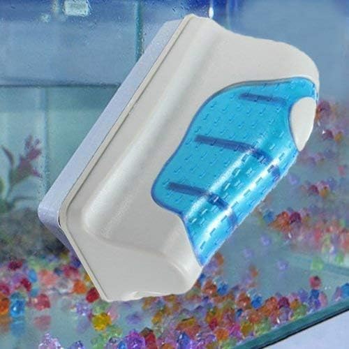 Jasonwell Magnetic Aquarium Fish Tank Glass Algae Glass Cleaner Scrubber Floating Clean Brush(L) Jasonwell