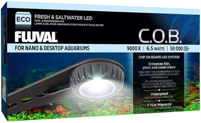 Fluval C.O.B. (Chip On Board) Nano Aquarium LED Lighting, 6.5 Watts Fluval