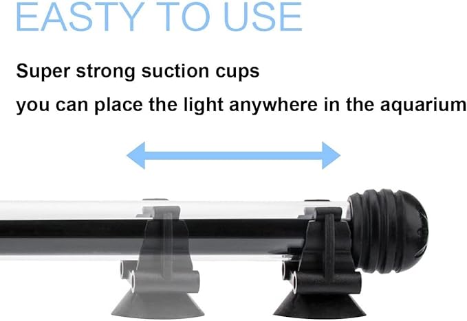 LED Aquarium Light, 23 inches Fish Tank Light RGB Color Underwater light Submersible Crystal Glass Lights, 33 LED Beads, Brightness Adjustable Memory Function, LED Light bar Stick for Fish Tank COVOART