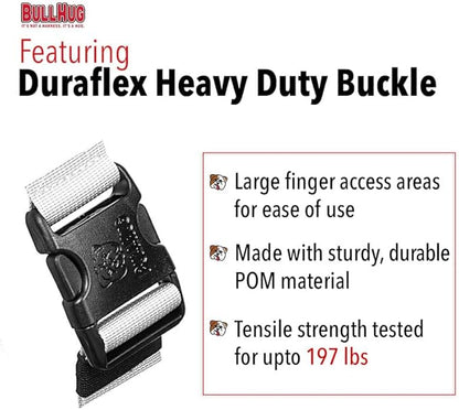 BULLHUG Harness – Made for Larger Chested Dogs Like English Bulldogs, French Bulldogs, Pugs & More. Stops Dogs from Pulling & Choking on Walks (DinosaurG, Large) BULLHUG