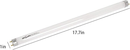 REPTI ZOO T8 Reptile Sun UVB Terrarium Desert Reptile 18 inch UVB Bulb Fluorescent Lamp Tube T8 15 Watt Habitat Lighting REPTIZOO