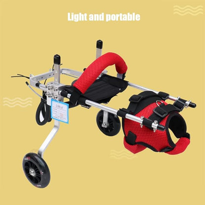 Cat Wheelchair Adjustable 2 Wheels Pet Wheelchair Lightweight Cat Barrier Wheels for Rehabilitation Aid for The Back Legs of Aging, Disabled, Injured, Arthritis, Weak Cats/Pets (S) PAWPICO