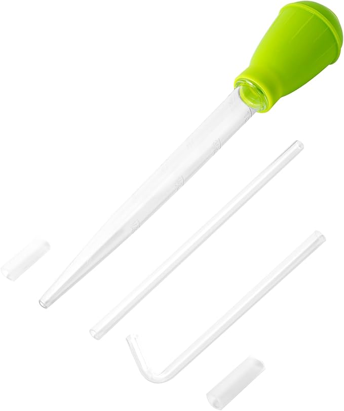 SLSON Aquarium Coral Feeder Waste Cleaner for Fish Tank Maintenance Long Pipette Suction Dropper Tool Acrylic Water Transfer Waste Remover Fish Feeder (24.8 inches) SLSON