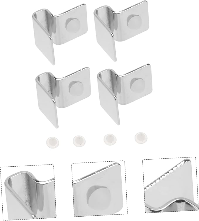 4Pcs Fish Tank Cover Brackets Durable Glass Lid Clips for Aquarium for Rimmed Aquariums Fish Tank Accessories BUGUUYO