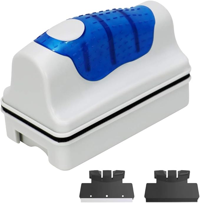 Jasonwell Magnetic Aquarium Fish Tank Glass Algae Glass Cleaner Scrubber Floating Clean Brush(L) Jasonwell
