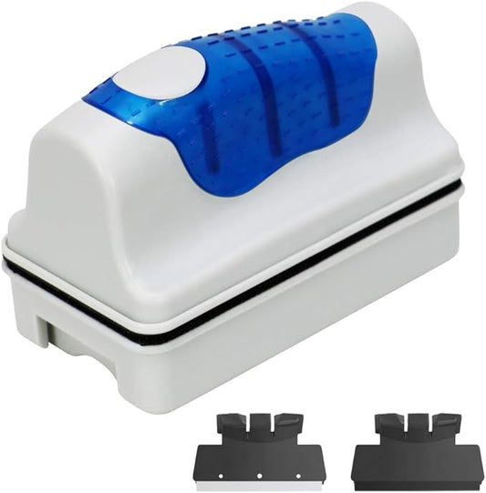 Jasonwell Magnetic Aquarium Fish Tank Glass Algae Glass Cleaner Scrubber Floating Clean Brush(L) Jasonwell