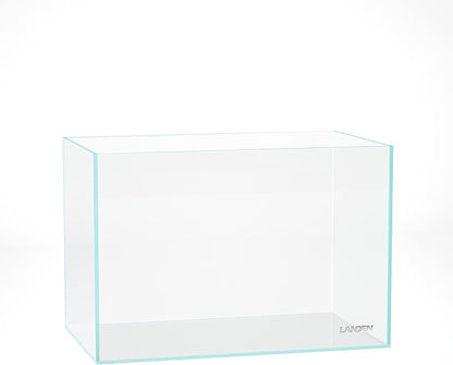 Landen 45P 10 Gallon Rimless Low Iron Aquarium Fish Tank,W17.7×D11.8×H11.8 in(45x30x30cm) 5mm Thickness with Nano Foam Leveling Mat Landen