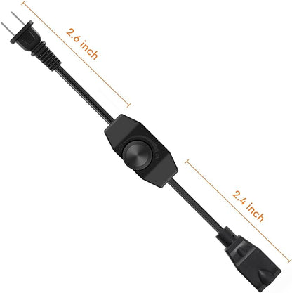 2Pcs Reptile Dimming Thermostat Heat Lamp Temperature Controller, Reptile Knob Dimmer for Heating Pad & Heat Lamp, 200W MAX REPTITRIP