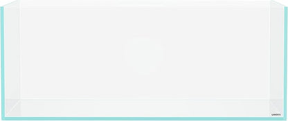 LANEDN 90S 39 Gallon Shallow Tank Rimless Low Iron Tank 35.4" L × 19.7" W × 14.2" H (90cm x 50cm x 36cm); 10mm Thickness Aquascape Fish Tank, Black Leveling Mat Included Landen