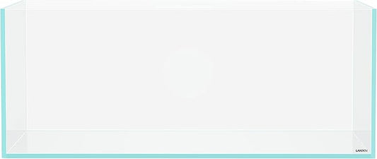 LANEDN 90S 39 Gallon Shallow Tank Rimless Low Iron Tank 35.4" L × 19.7" W × 14.2" H (90cm x 50cm x 36cm); 10mm Thickness Aquascape Fish Tank, Black Leveling Mat Included Landen