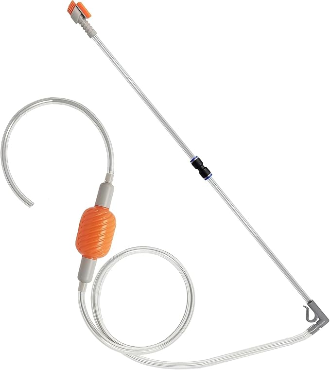 Bubble Magus M-Beans Aquarium Cleaning Kit 10 Gallon Gravel Vacuum & Water Changer Siphon, Long Hose Brush Pad, Ideal for 5-10 Gallon Tanks, Fish Tank Accessories Gravel Vacuum for Aquarium Kit Bubble-magus