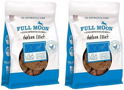 Full Moon Chicken Fillet Healthy All Natural Dog Treats Human Grade Made in USA 48 oz (Pack of 2) - PAWPICO