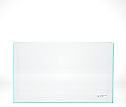 LANDEN 60P 16 Gallon Rimless Low Iron Aquarium Tank, 23.6" W × 11.8" D × 14.2" H (60cm x 30cm x 36cm) 6mm Thickness with Nano Foam Leveling Mat Landen