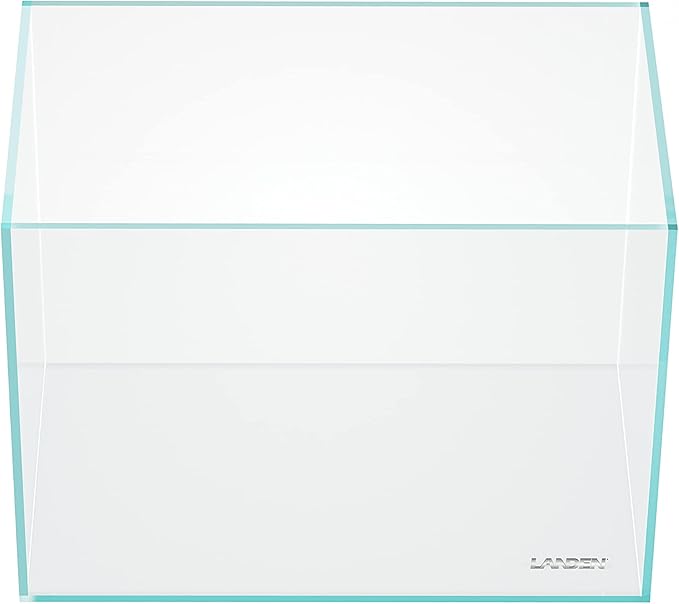 LANDEN 36N 5 Gallon Rimless Low Iron Aquarium Tank, 14.2" W × 8.7" D × 10.2" H (36cm x 22cm x 26cm) 5mm Thickness with Black Nano Foam Leveling mat Included Landen
