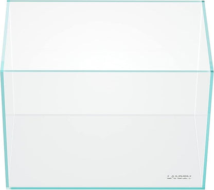 LANDEN 36N 5 Gallon Rimless Low Iron Aquarium Tank, 14.2" W × 8.7" D × 10.2" H (36cm x 22cm x 26cm) 5mm Thickness with Black Nano Foam Leveling mat Included Landen