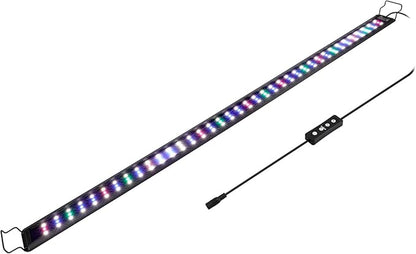hygger 32W Full Spectrum Aquarium LED Light with 10 Levels of Brightness, White Blue Red Green LEDs,6H8H12H Timer,RGB Light for 46-54IN Freshwater Fish Tank, Aquatic Plants Tropical Ornamental Fish hygger
