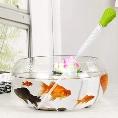 SLSON Aquarium Coral Feeder Waste Cleaner for Fish Tank Maintenance Long Pipette Suction Dropper Tool Acrylic Water Transfer Waste Remover Fish Feeder (20.4 inches) SLSON