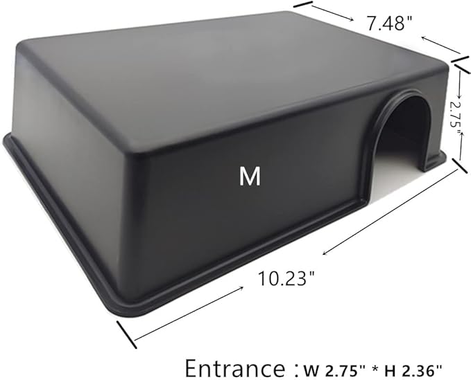 LEOTERRA Snake Hide Reptile Hide for Snake Lizard Leopard Gecko and Baby Ball Python Use10.23"x7.48"x2.75" (M) Durable and Easy to Clean LEOTERRA